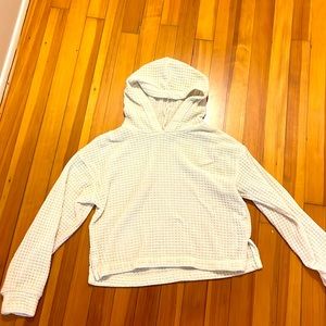 Cream cropped hoody